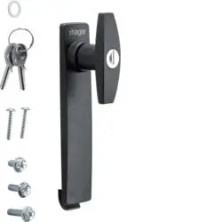 Produktfoto 1 von Hager Schwarz Sperrgriff, T-Griff, Stahl