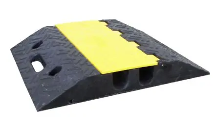RS PRO Kabelabdeckung, Innen-Ø 35 mm, 400mm x 500 mm Gummi, Gelb, Schwarz