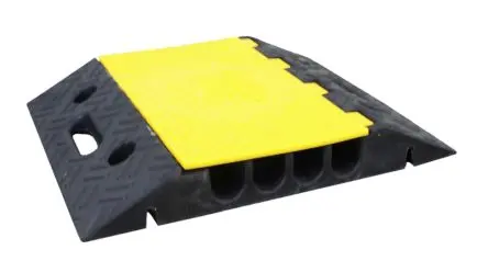 RS PRO Kabelabdeckung, Innen-Ø 35 mm, 400mm x 500 mm Gummi, Schwarz, Gelb
