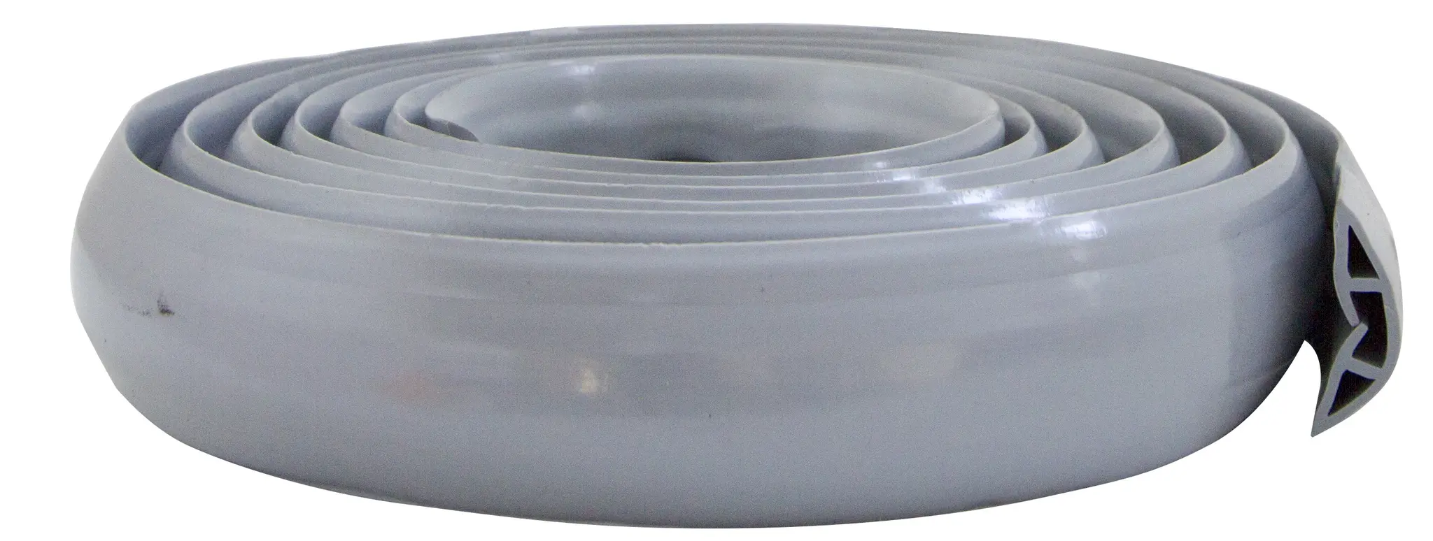Produktfoto 1 von RS PRO Kabelabdeckung, 66 mm x 500 mm Polyvinylchlorid, Grau