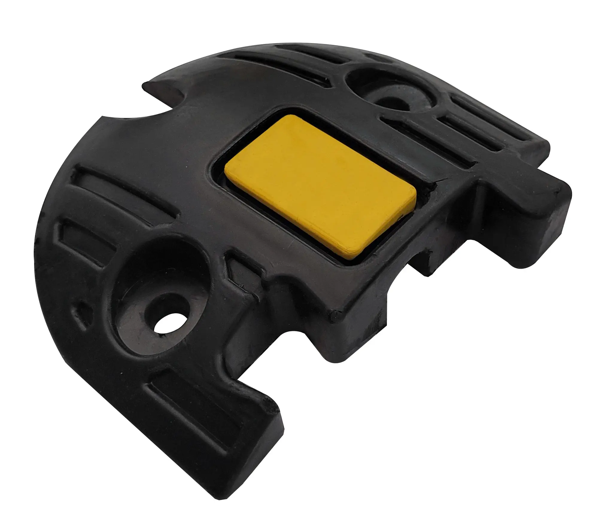 Produktfoto 1 von RS PRO Kabelabdeckung, Innen-Ø 20 mm, 150 mm x 150 mm Gummi, Schwarz, Gelb