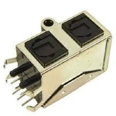 Produktfoto 1 von RS PRO Circular Coaxial Connector Glasfasersteckverbinder, Jack, Singlemode, Simplex, Schwarz, Silber