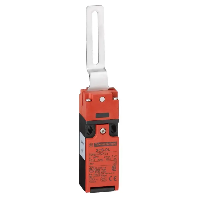 Produktfoto 1 von Telemecanique Sensors Nein XCS Sicherheits-Verriegelungsschalter Gebogener, bündiger Hebel Betätiger inklusive Öffner