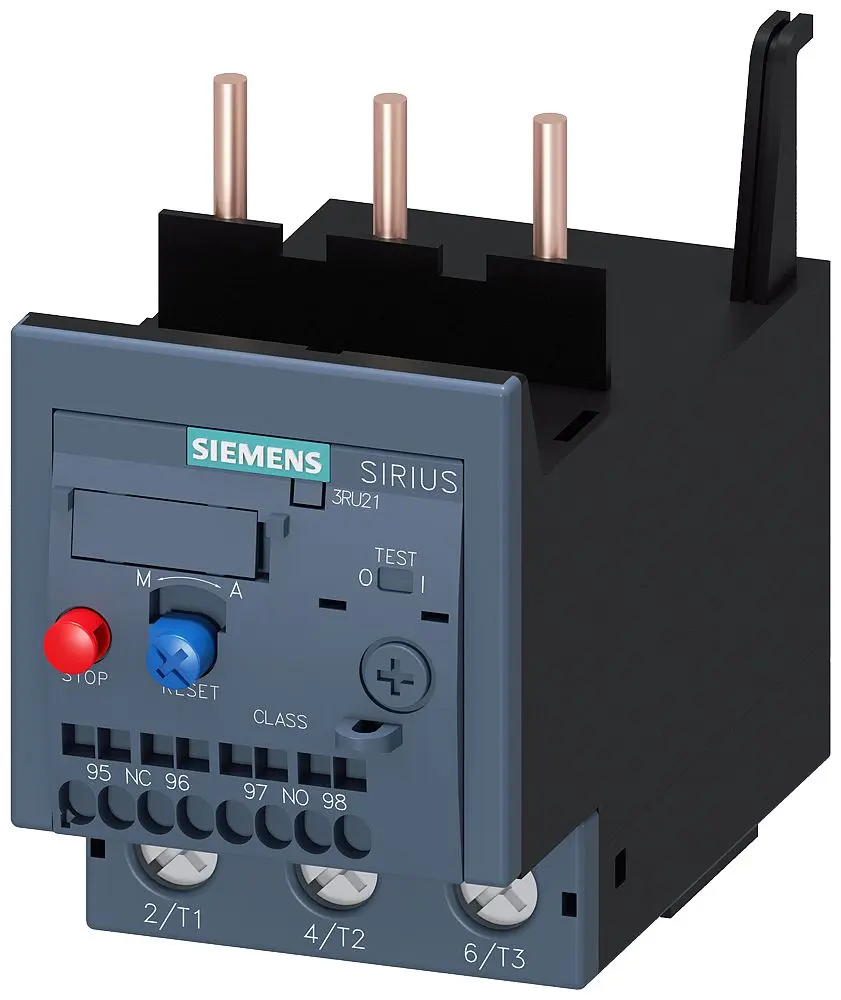 Produktfoto 1 von Siemens 3RU2 Thermisches Überlastrelais, / 40 A 1 Schließer/1 Öffner, 690V / 3 A 3P, 90 mm x 55 mm