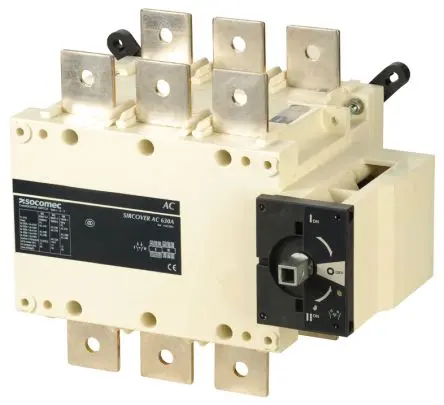 Produktfoto 1 von Socomec 41 Trennschalter 3-polig Wand, Schnellanschluss, DIN-Hutschiene 1600A, 20 A 23 kW Rot, Grau, Schwarz IP65