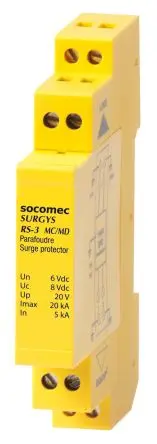 Produktfoto 1 von Socomec, Überspannungsableiter, 30 V 20 kA DIN-Hutschiene RS-3 SURGYS