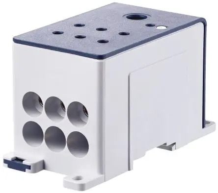 Produktfoto 1 von Socomec Verteilerblock 1-polig / 1000V 175A, Aluminium Weiß, IP20