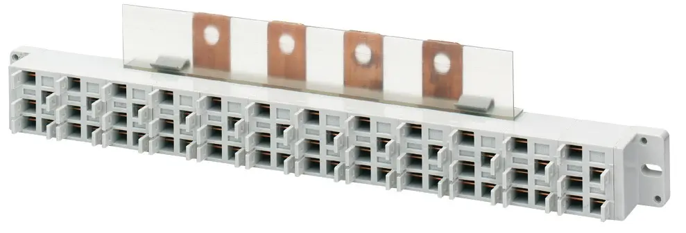 Produktfoto 1 von Socomec Verteilerblock 12-polig 250A Klar, IP20