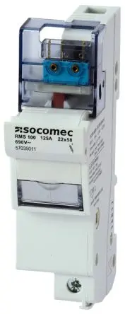 Produktfoto 1 von Socomec Sicherungshalter 22 x 58 mm RMS RMS 100A 690V 2-polig