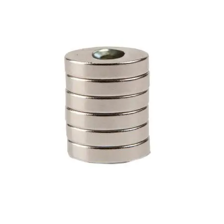 Produktfoto 1 von RS PRO Scheibe Magnet, Schraubbefestigung, Ø 20 mm x 4 mm, Zugkraft 40 N