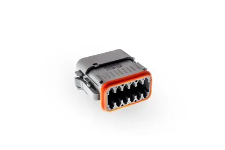 Produktfoto 1 von ITT Cannon IT Kfz-Steckverbinder, Klemme, Stecker, Draht, Stecker, 12-polig, Grau / 2-reihig