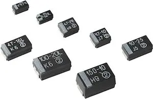 Produktfoto 1 von Vishay 293D Tantal-Elektrolytkondensator, Tantal, 10 μF, 10V dc, Oberfläche, 20 %, Gehäuse 1206, 125 °C