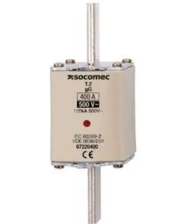 Produktfoto 1 von Socomec NH-Sicherung NH3, 500V / 630A gG, gG IEC