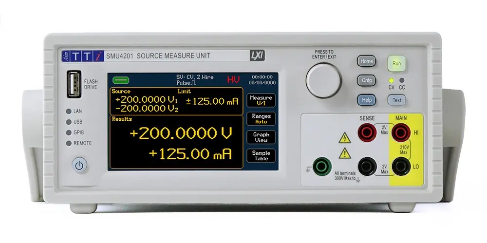 Produktfoto 1 von Aim-TTi SMU4000 1 Sourcemeter 25W, 20 mV to 200 V / 200 nA to 3 A, 1μΩ to 10GΩ