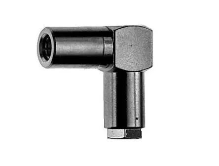 Produktfoto 1 von Telegärtner Stecker Koaxialsteckverbinder SMB-Steckverbinder, Kabel, 50 Ω Klemme, Abgewinkelt