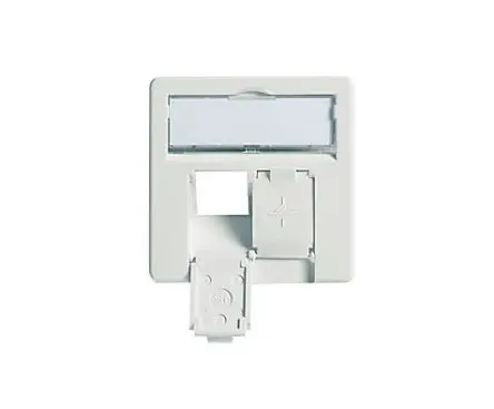 Produktfoto 1 von Telegärtner Trennplatte Netzwerk-Faceplate Alpinweiß, 1 x