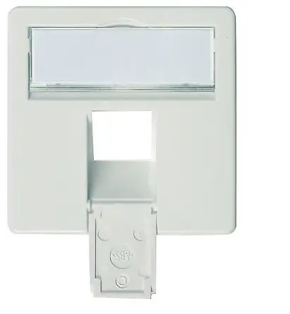 Produktfoto 1 von Telegärtner Trennplatte Netzwerk-Faceplate Alpinweiß, 1 x