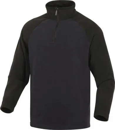 Produktfoto 1 von Delta Plus ALMA Unisex Fleece-Jacke, Polyester Marine, Schwarz Reißverschluss, Größe L, Größe 40/43 in