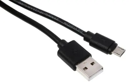 Produktfoto 1 von RS PRO Stecker IC-Buchse USB-Kabel, USB Typ A Stecker / Micro-USB Typ B, 2 m USB 2.0 Schwarz