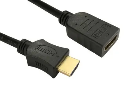 Produktfoto 1 von RS PRO RS PRO HDMI-Kabel A HDMI Stecker B HDMI Buchse, 2 m, Schwarz