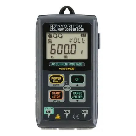 Produktfoto 1 von Kyoritsu Stromstärke und Spannung Strom, Leistung, Spannung Datenprotokolliergerät, USB 3-Kanal