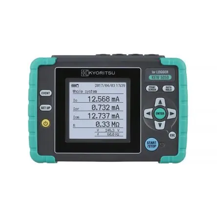 Produktfoto 1 von Kyoritsu Stromstärke und Spannung Frequenz, Strom, Spannung Datenprotokolliergerät, USB, -10 °C 4-Kanal → 50 °C