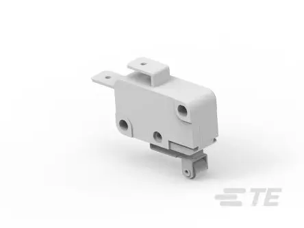 Produktfoto 1 von TE Connectivity Sprungkontakt-Mikroschalter Hebel-Betätiger Schnellverbindung, SPST, 12 V dc, 10.1A IP67 4.5N -40 °C -