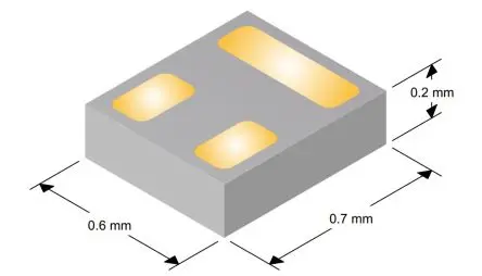 Produktfoto 1 von Texas Instruments Typ P-Kanal, Oberfläche MOSFET Erweiterung -20 V / -3.6 A 1.9 W PICOSTAR