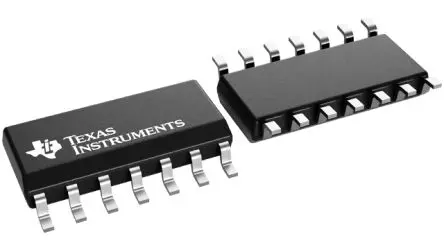 Produktfoto 1 von Texas Instruments Logikgatter, 4-Elem., UND, CMOS, 5.2 mA, 14-Pin, SOIC, 2 Schmitt-Trigger-Eingang