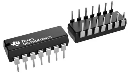 Produktfoto 1 von Texas Instruments Logikgatter, 2-Elem., UND, CMOS, 2.4 mA, 14-Pin, PDIP, 4
