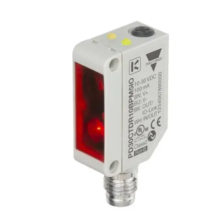 Produktfoto 1 von Carlo Gavazzi Kompakt Optischer Sensor Diffus NPN/PNP Ausgang 1000 mm Rot