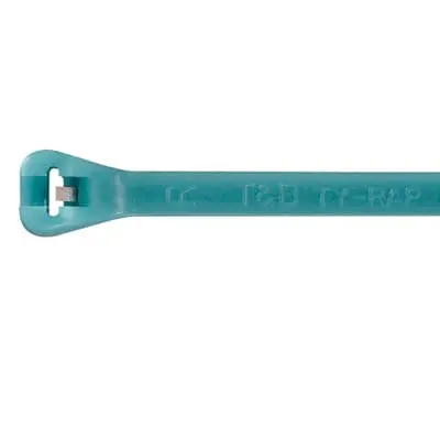 Produktfoto 1 von Thomas & Betts TYZ25M Fluorpolymer Kabelbinder Kabelrinne Aqua 4.3 mm x 185 mm