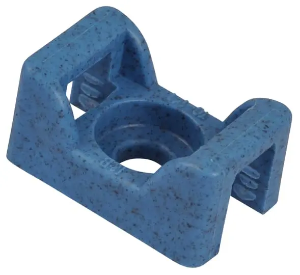 Produktfoto 1 von Thomas & Betts Schraubbefestigung Befestigungssockel, Polypropylen Blau 17 mm x 11 mm für 3.8 mm