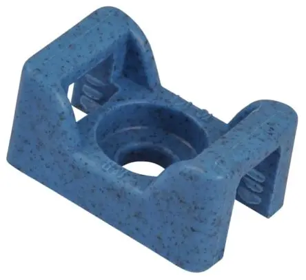 Produktfoto 1 von Thomas & Betts Schraubbefestigung Befestigungssockel, Polypropylen Blau 17 mm x 11mm für 3.8 mm