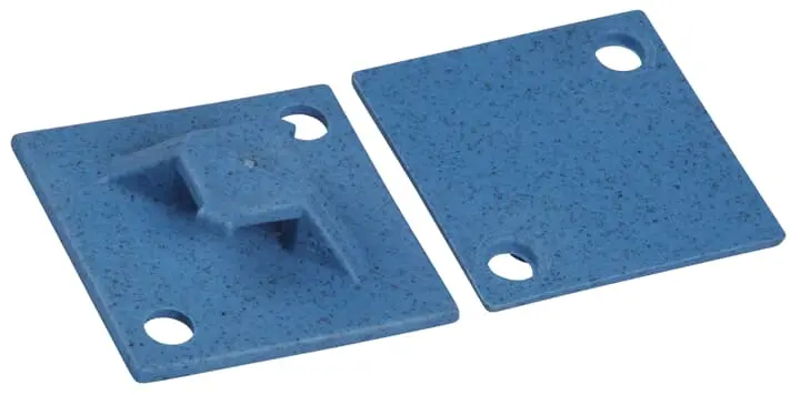 Produktfoto 1 von Thomas & Betts Klebend TC5347A-PDT Befestigungssockel, Polypropylen Blau 28.6 mm x 28.6 mm