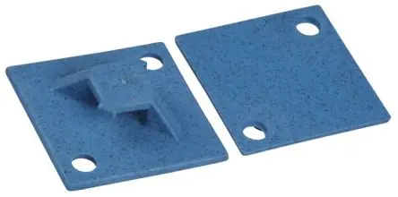 Produktfoto 1 von Thomas & Betts Klebend TC5347A-PDT Befestigungssockel, Polypropylen Blau 28.6 mm x 28.6mm