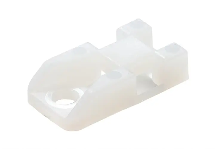 Produktfoto 1 von Thomas & Betts Schraubbefestigung Befestigungssockel, Nylon Natur 24.3 mm x 13.2 mm für 4.4 mm