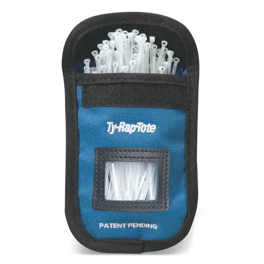 Produktfoto 1 von Thomas & Betts TY-TOTE Polyester Kabelbinder Kabelrinne Blau 2.29 mm x 91.9 mm