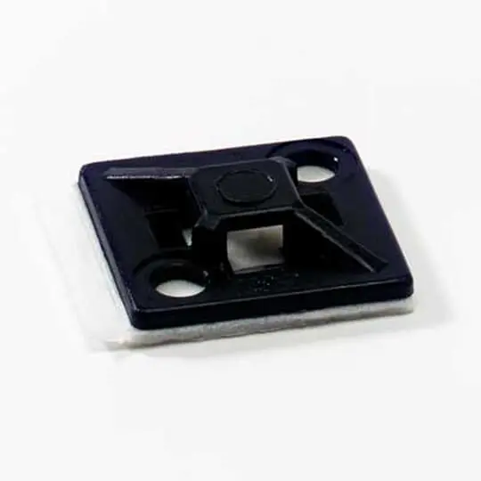 Produktfoto 1 von Thomas & Betts Klebend Befestigungssockel, Nylon Schwarz 19 mm x 19 mm