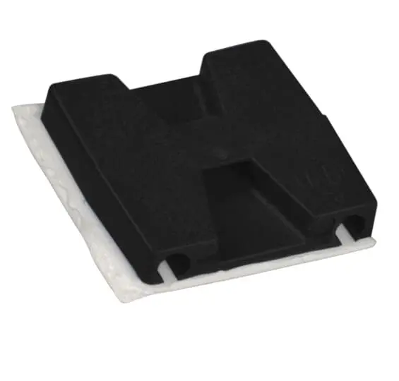 Produktfoto 1 von Thomas & Betts Klebend Befestigungssockel, Nylon Schwarz 28.6 mm x 28.6 mm