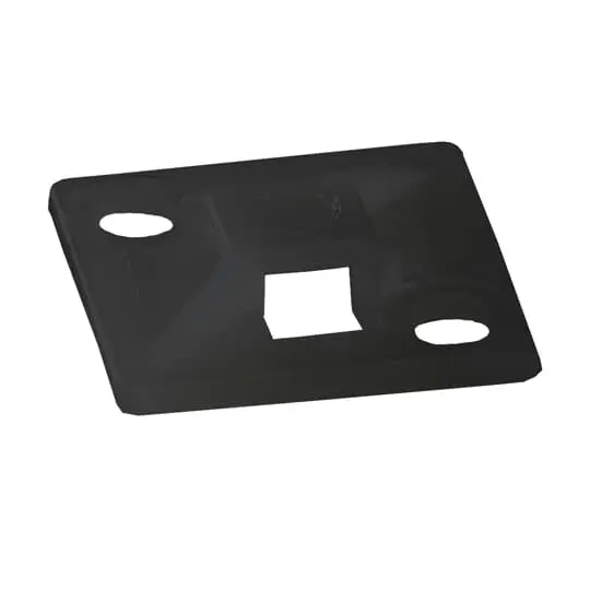 Produktfoto 1 von Thomas & Betts Klebend Befestigungssockel, Nylon Schwarz 12.7 mm x 5.59 mm Kabelbinder x 12.7 mm für 5.5 mm