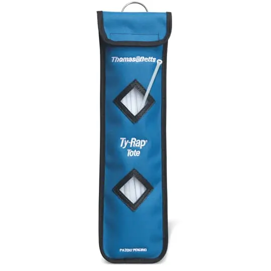 Produktfoto 1 von Thomas & Betts TY-TOTE Polyester Kabelbinder Kabelrinne Blau 4.8 mm x 360.5 mm