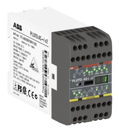 Produktfoto 1 von ABB Pluto Sicherheitssteuerung 8 Eingänge / 4 Ausgänge 24V dc Kat. PLe