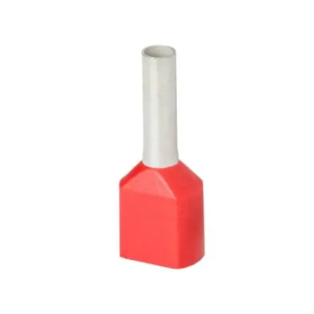 Produktfoto 1 von Thomas & Betts 7TAI02 Aderendhülse, Stift ø 2.05 mm, Rot, Polypropylen, 8 mm, 15mm, Isoliert, 16 AWG max.