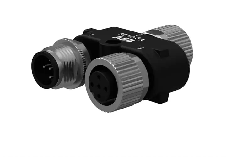 Produktfoto 1 von ABB DYNlink M12 Rundsteckverbinder Adapter Buchse/Stecker