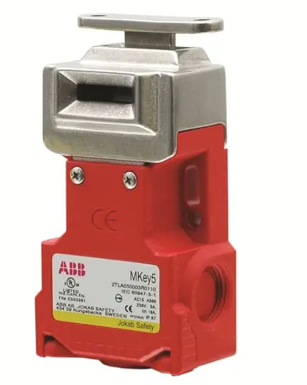 Produktfoto 1 von ABB Nein 2TLA0500 Sicherheits-Verriegelungsschalter Schlüssel Verriegelung Betätiger inklusive Öffner, 2 Schließer