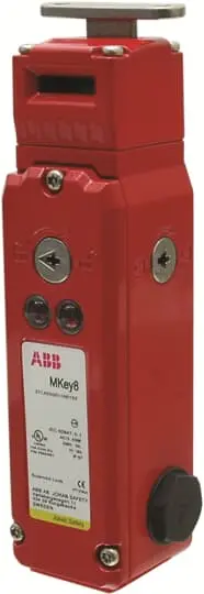 Produktfoto 1 von ABB Nein MKey8 24VDC Switch Sicherheits-Verriegelungsschalter Schlüssel Verriegelung Betätiger inklusive Öffner,