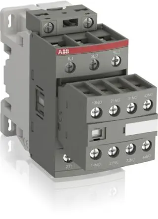 Produktfoto 1 von ABB 1SBL2 Schütz 100V, 250 V-Spule, 3-polig, 690V / 50 A 100V, 250 V 15 kW 5 Schließer, 2 Öffner Motorsteuerung