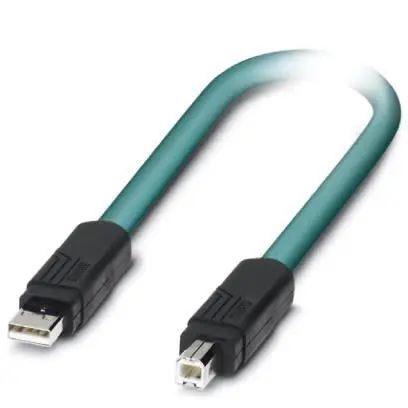 Produktfoto 1 von Phoenix Contact Stecker IC-Buchse USB-Kabel, USB Typ A Buchse / USB B, 1 m USB 2.0