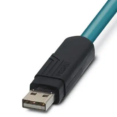 Produktfoto 1 von Phoenix Contact Stecker IC-Buchse USB-Kabel, USB Typ A Stecker / Nicht abgeschlossen, 1 m USB 2.0